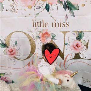 Unicorn first birthday decor